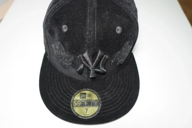 Gorra New York Yankees Terciopelo Negra