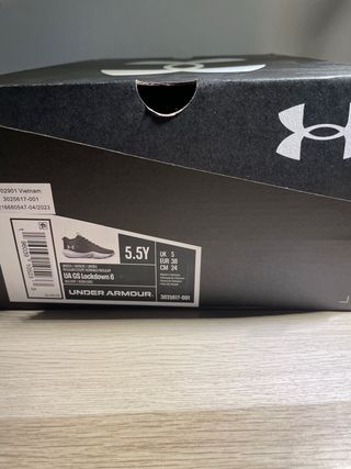 Zapatillas Under Armour Negras Blancas