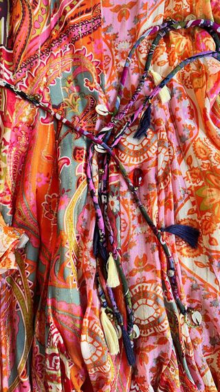 Vestido Zara Estampado Boho Talla XS