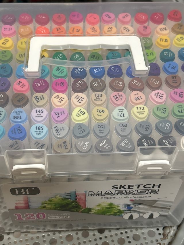 Marcadores de Alcohol 120 Colores Nuevos