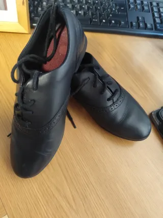 Zapatos Clarks Negros Cordones