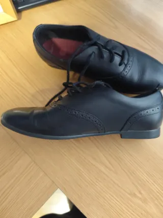 Zapatos Clarks Negros Cordones