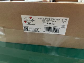 Set 6 Tazzine Caffè