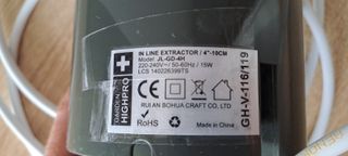 Extractor en línea 4 10cm 15W