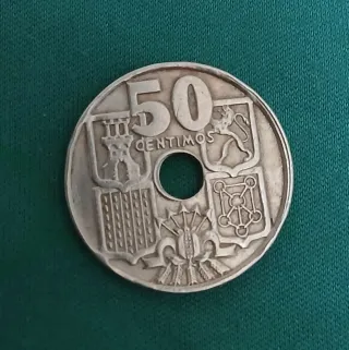 Moneda 50 Céntimos 1949 Estrella 53