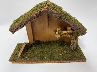 Capanna Presepe Natale Legno e Sughero