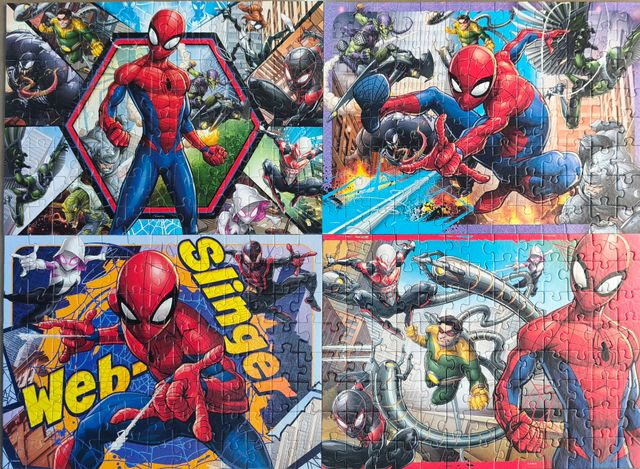 Pack 4 Puzzles Spiderman 100 piezas Ravensburger