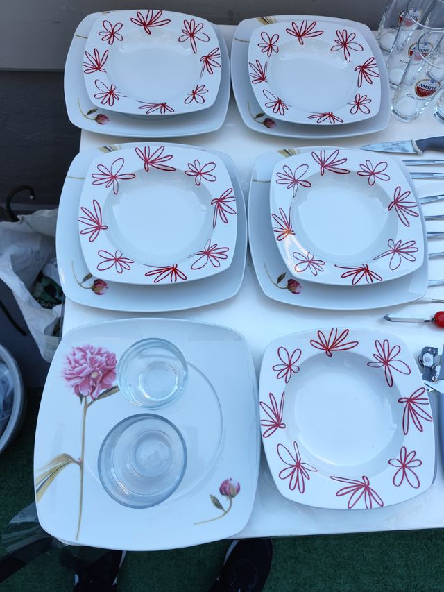 Lote Vajillas, utensilios Cocina y sartenes