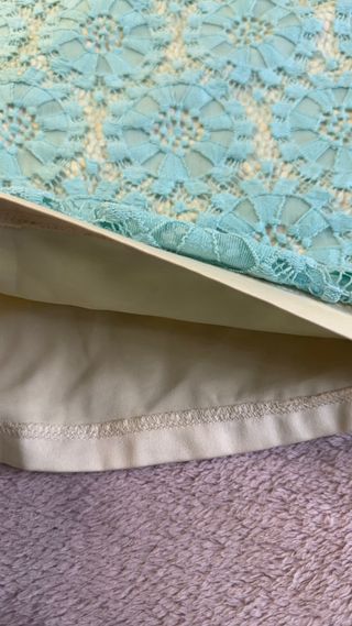 Abito pizzo celeste taglia 52