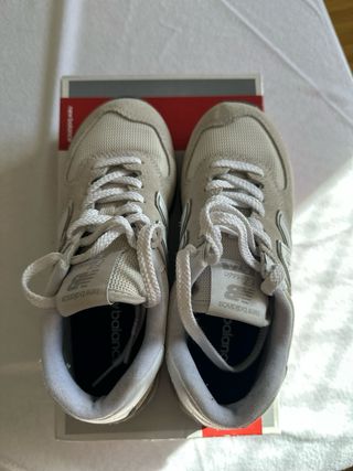 Zapatillas New Balance Beige/Blanco