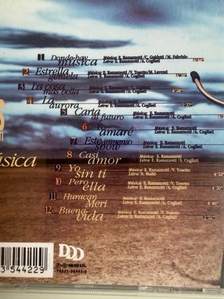 CD Eros Ramazzotti - Donde hay música