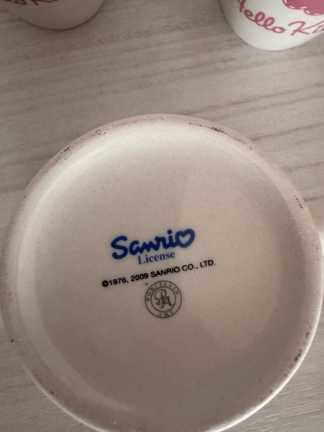 Set 3 Tazze Hello Kitty Ceramica