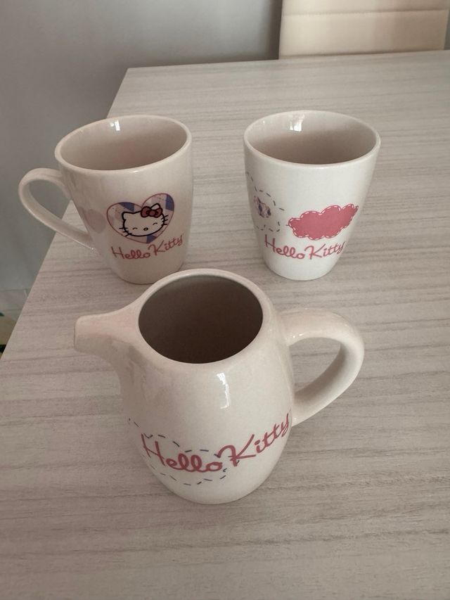 Set 3 Tazze Hello Kitty Ceramica