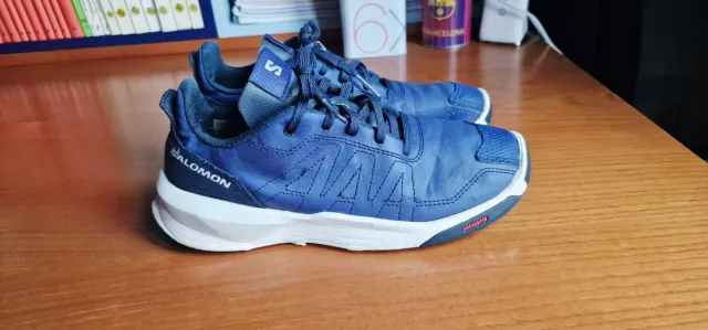 Zapatillas Salomon Azul y Blanco