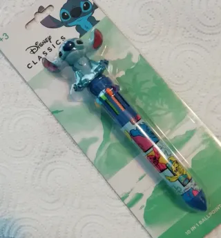 Penna 10 Colori Lilo & Stitch con Top 3D