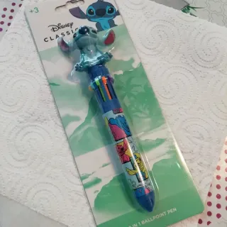 Penna 10 Colori Lilo & Stitch con Top 3D