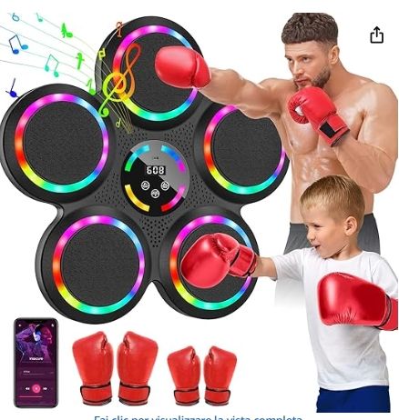 Macchina Boxe Musicale LED Regolabile