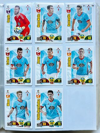 Lote 18 cromos Celta de Vigo Adrenalyn 2017-18