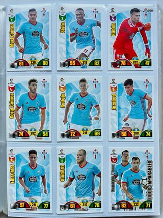 Lote 18 cromos Celta de Vigo Adrenalyn 2017-18