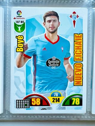 Lote 18 cromos Celta de Vigo Adrenalyn 2017-18