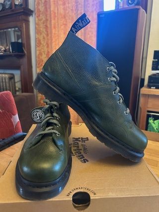 Dr. Martens Church Botas Cuero Verde Talla 46