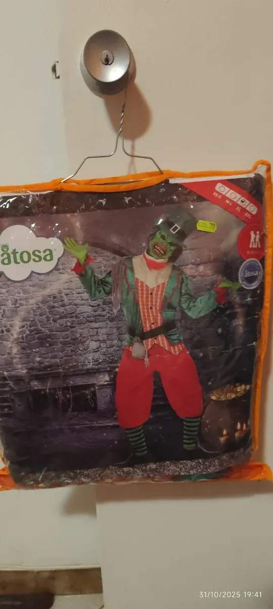 -Disfraz payaso terror Halloween