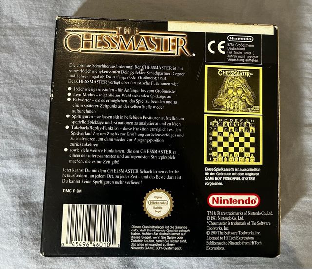 Il Chessmaster Nintendo Game Boy