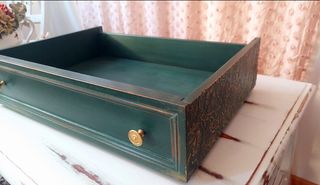 Vassoio/Cassetto portaoggetti decorato