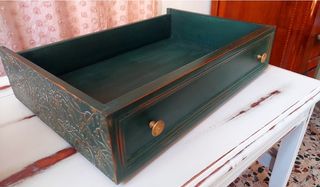 Vassoio/Cassetto portaoggetti decorato