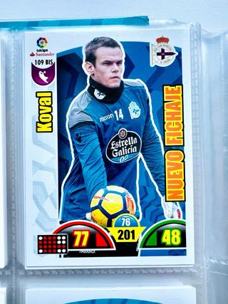 Lote 19 cromos Deportivo Coruña Adrenalyn 2017-18