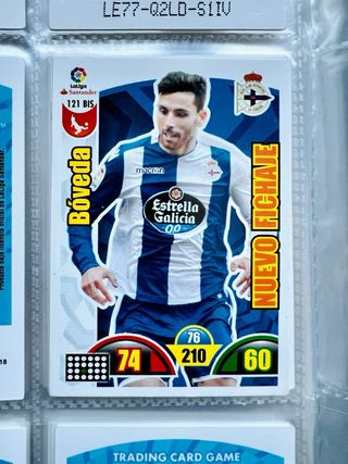 Lote 19 cromos Deportivo Coruña Adrenalyn 2017-18