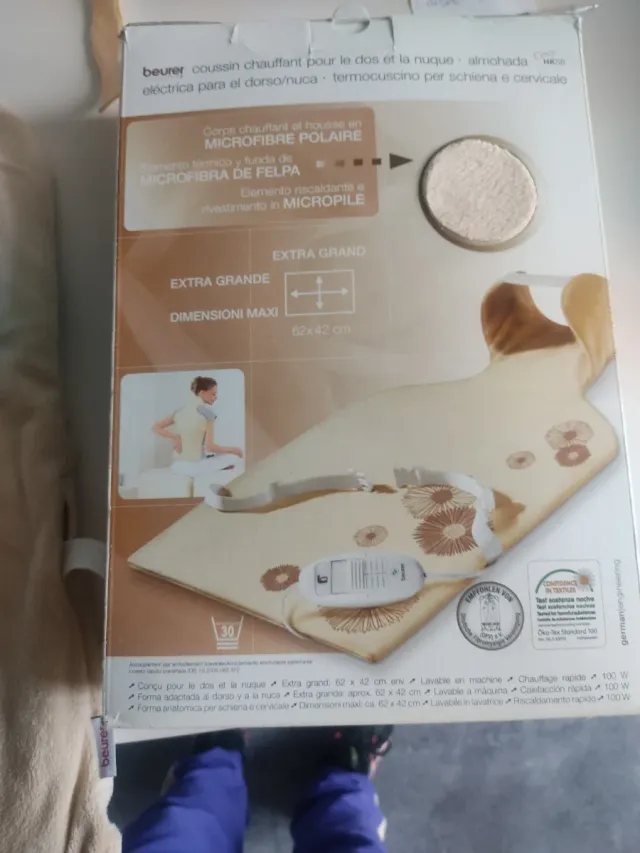 Almohada Eléctrica Beurer Dorso/Nuca, modelo cosy