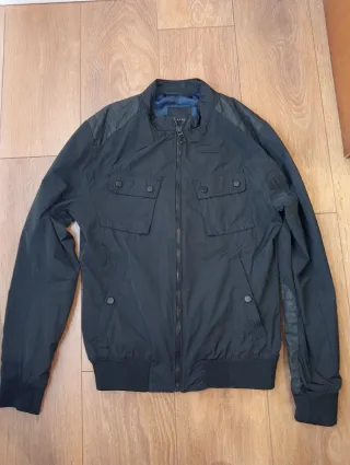 Cazadora Bomber Negra Hombre