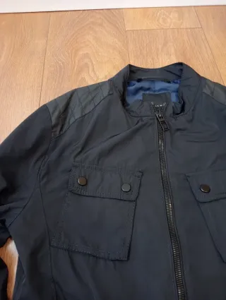 Cazadora Bomber Negra Hombre