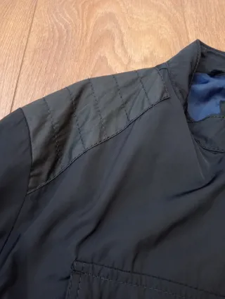 Cazadora Bomber Negra Hombre