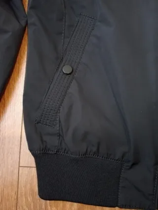 Cazadora Bomber Negra Hombre