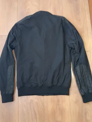 Cazadora Bomber Negra Hombre