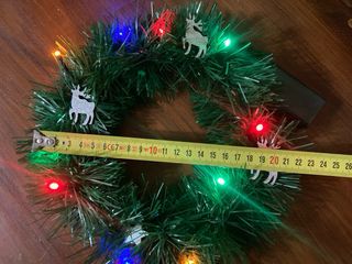 Ghirlanda Natale con Luci e Renne