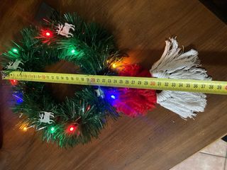 Ghirlanda Natale con Luci e Renne