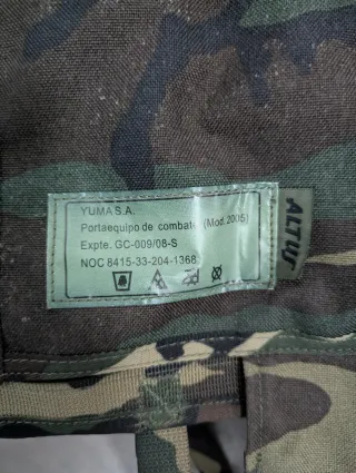 Chaleco táctico militar camuflaje boscoso
