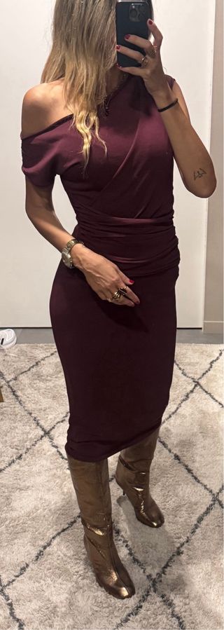 Vestido Zara punto fajín Talla Única NUEVO