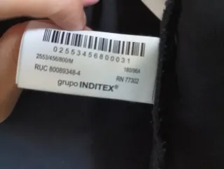 Tejana Zara Negra Elegante