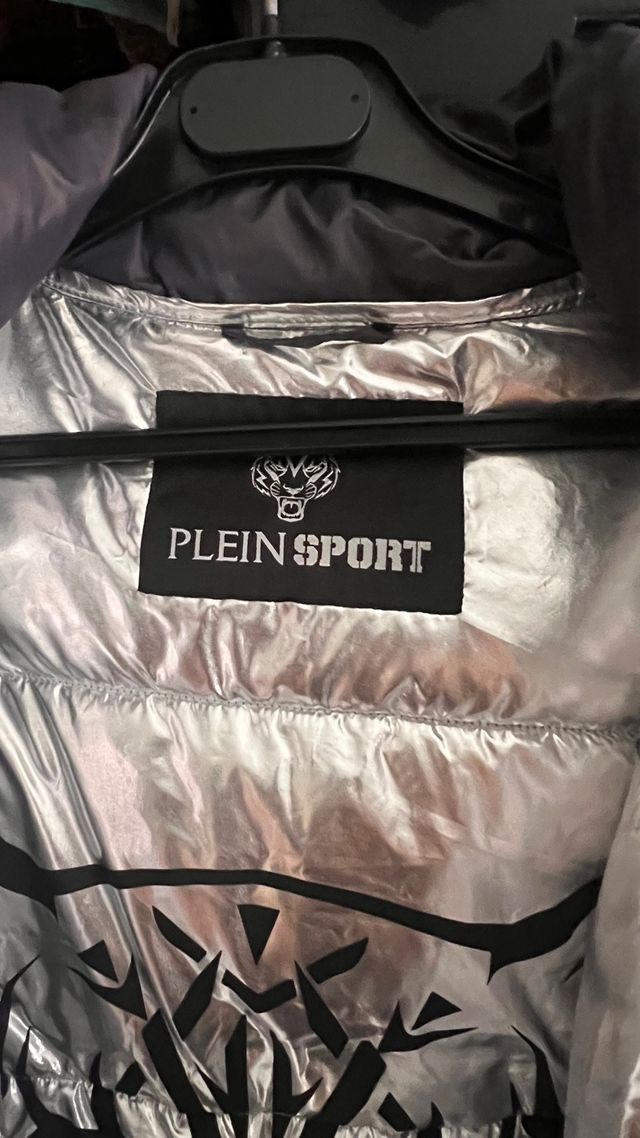 Plumífero Plein Sport gris sin usar