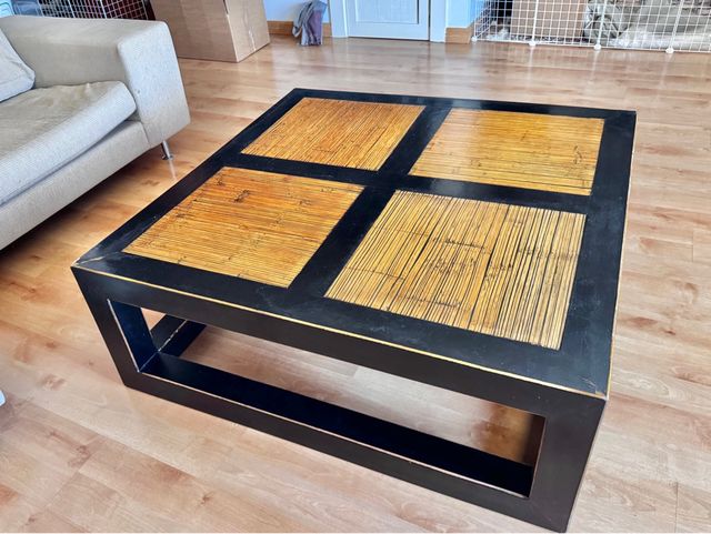 BECARA tavolo in bambù e legno