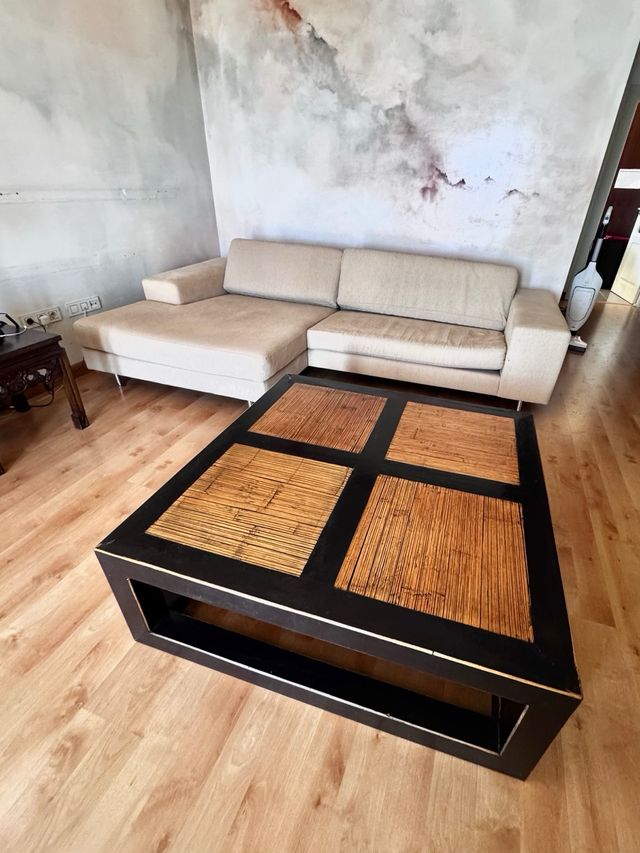 BECARA tavolo in bambù e legno