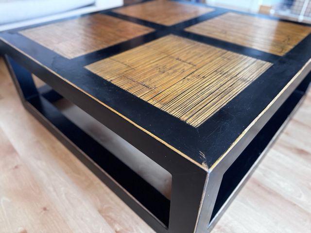 BECARA tavolo in bambù e legno