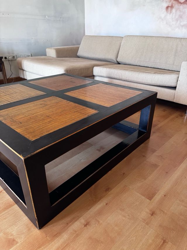 BECARA tavolo in bambù e legno