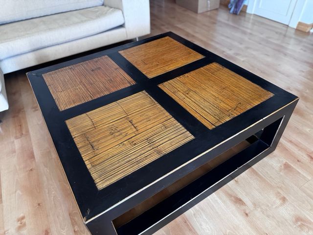 BECARA tavolo in bambù e legno