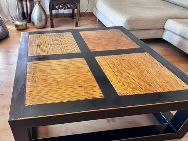 BECARA tavolo in bambù e legno