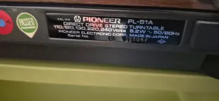 Tocadiscos Pioneer PL-51A